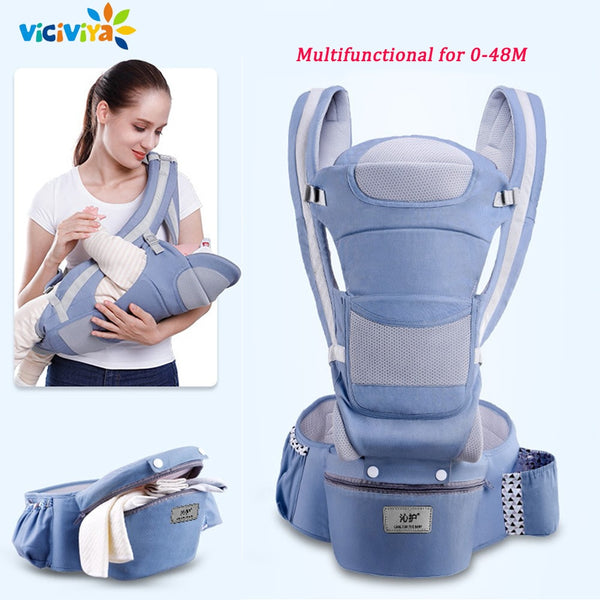 Ergonomic Baby Carrier Infant Baby Hipseat Carrier Front Facing Kangaroo Baby Wrap